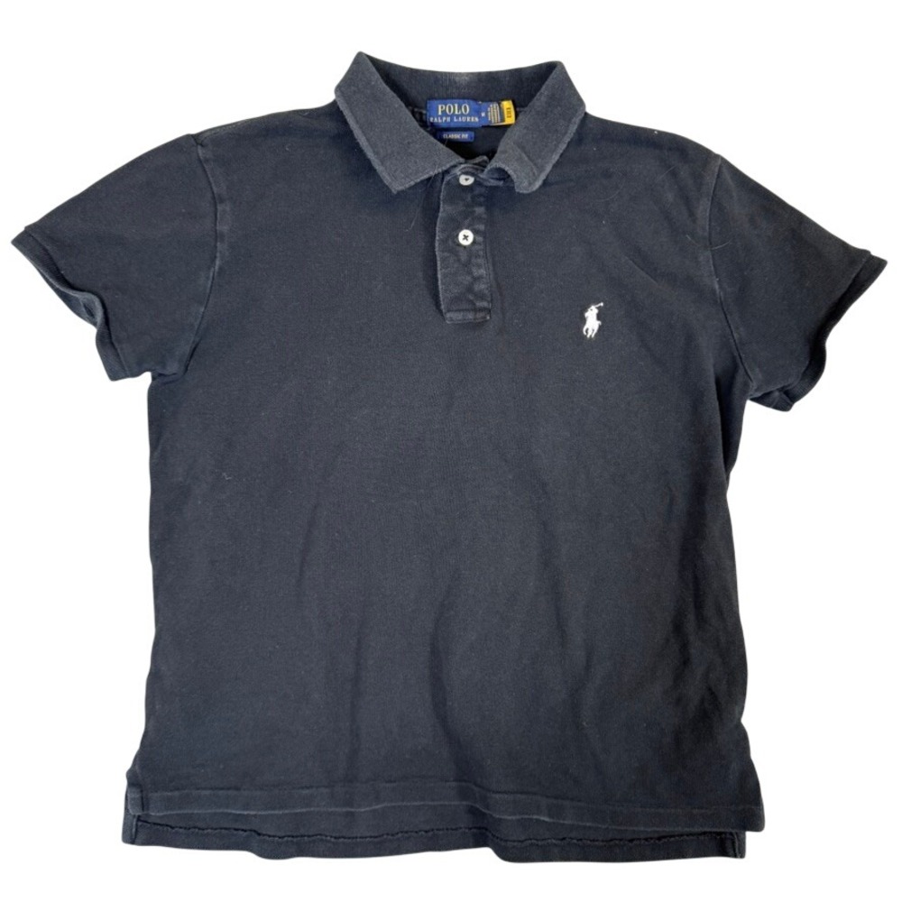 Polo Ralph Lauren Mens Classic Fit Black Short Sleeve Polo Shirt Size M